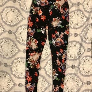Floral yoga pants